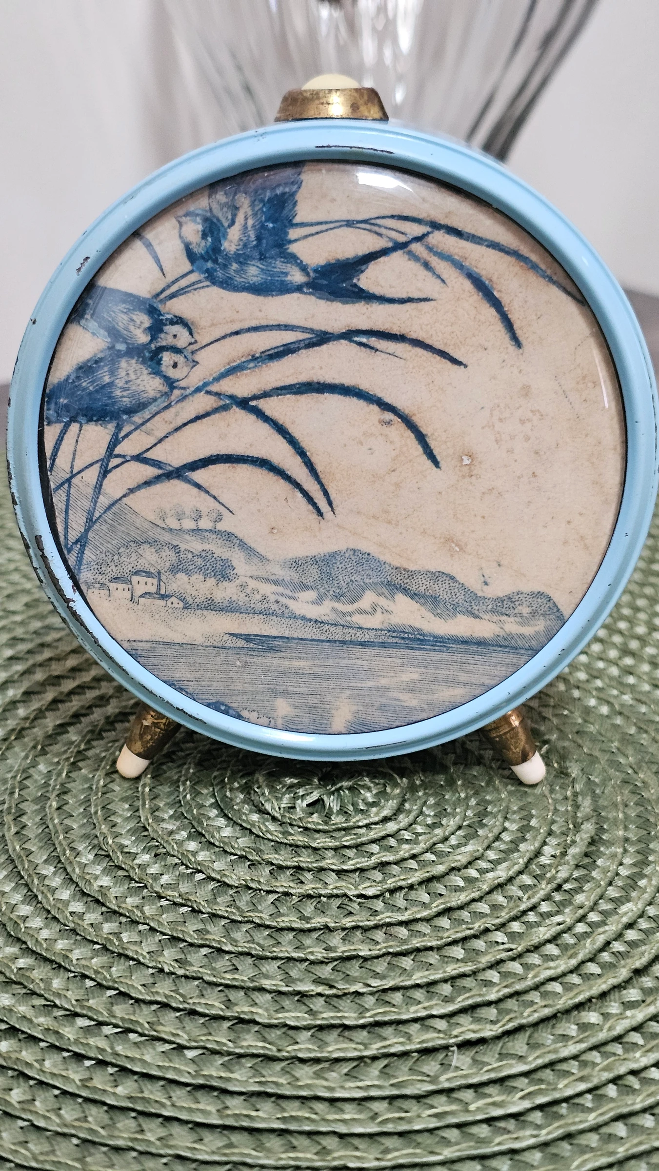 Jazz alarm clock decoration with Hirondelles iron earth plate – photo 6